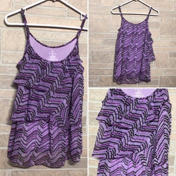 New York & Company Tops - NY&C - two layer top - Sz M - flowy - lilac